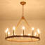 Lustre en roue de chariot à 12 lumières Hendon-313718522-271641030