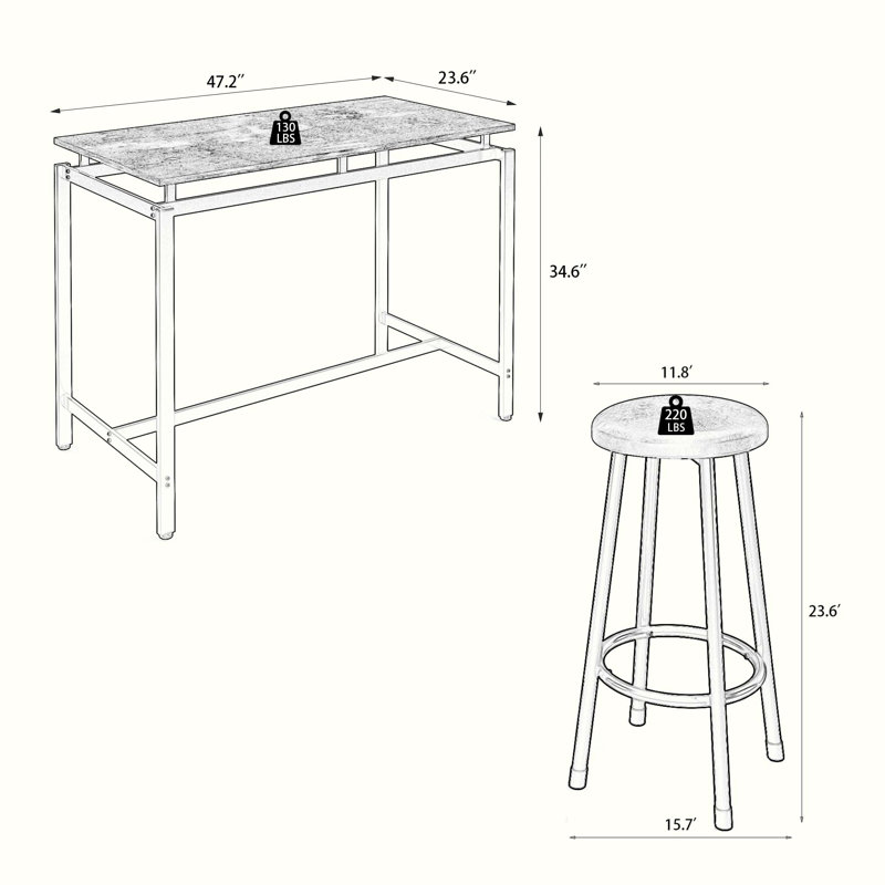 4 - Person Four Leg Dining Set
