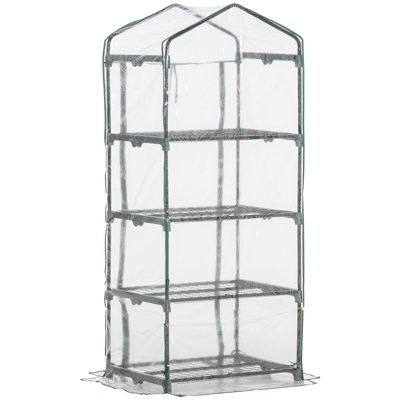 Ahrianna Mini Portable Greenhouse 4 Tiers 160H x 70L x 50W cm