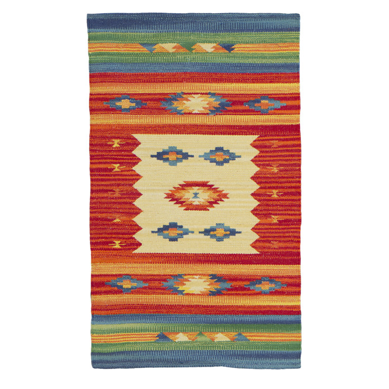 Elian Cotton Area Rug, Rectangle 90 x 150cm