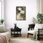 Art floral botanique blanc doux, photos de salon, impression sur toile encadrée-847232549-847232551