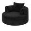 Fauteuil d'appoint pivotant avec 3 coussins amovibles
