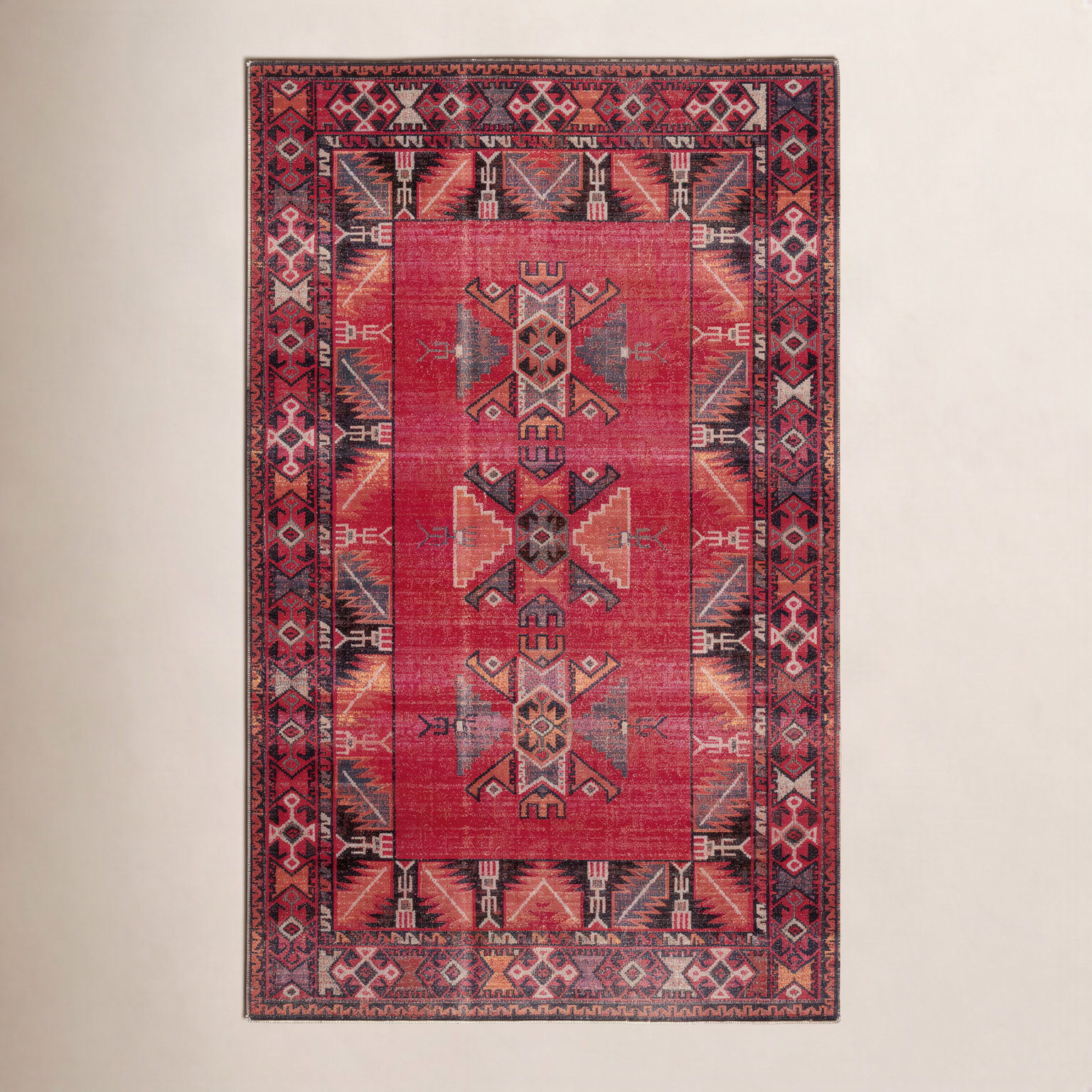 Halstead Multi Moroccan Outdoor Rug, Rectangle 2' x 3'