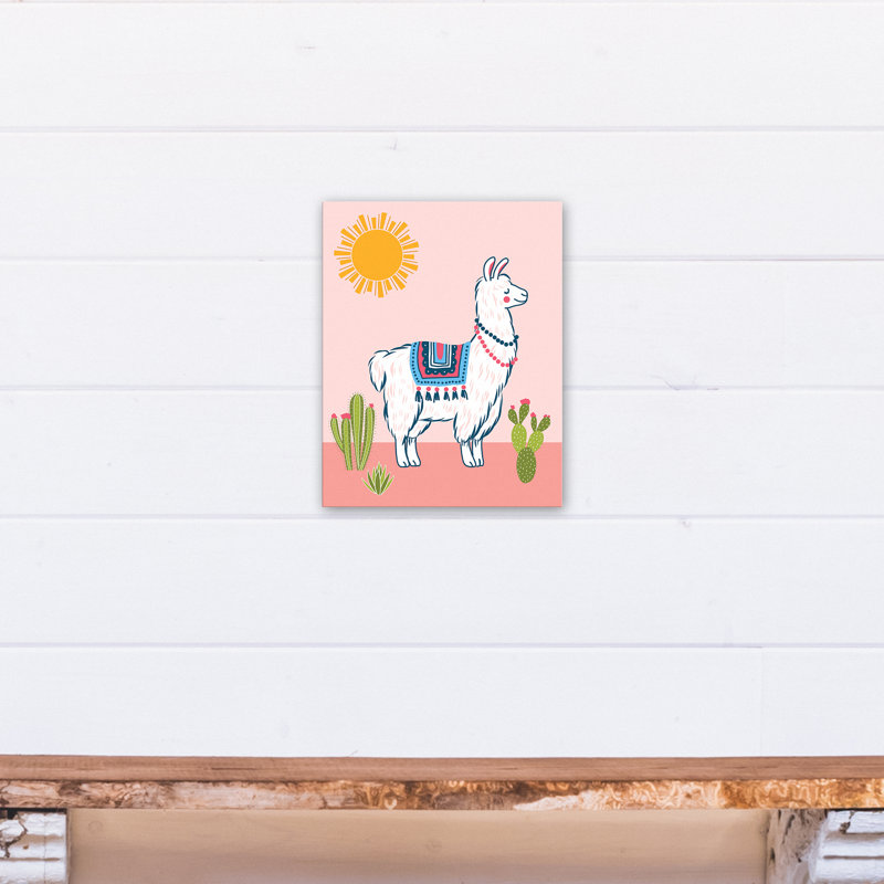 Art sur toile llama désert Marcela