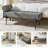 Michalak 48'' W  Industrial Bench with Pillow and Solid Wood Frame-2080386586