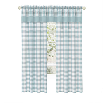 Paire de rideaux semi-transparents avec passe-tringle Jazzy