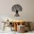 Elegant Black Decorative Metal Wall Accessory, 25.2 x 27.6 inches | 100% Metal Construction, Thickness: 0.06 inches | Perfect for Living Room, Bedroom & Office Decor | Durable & Stylish Home Accent