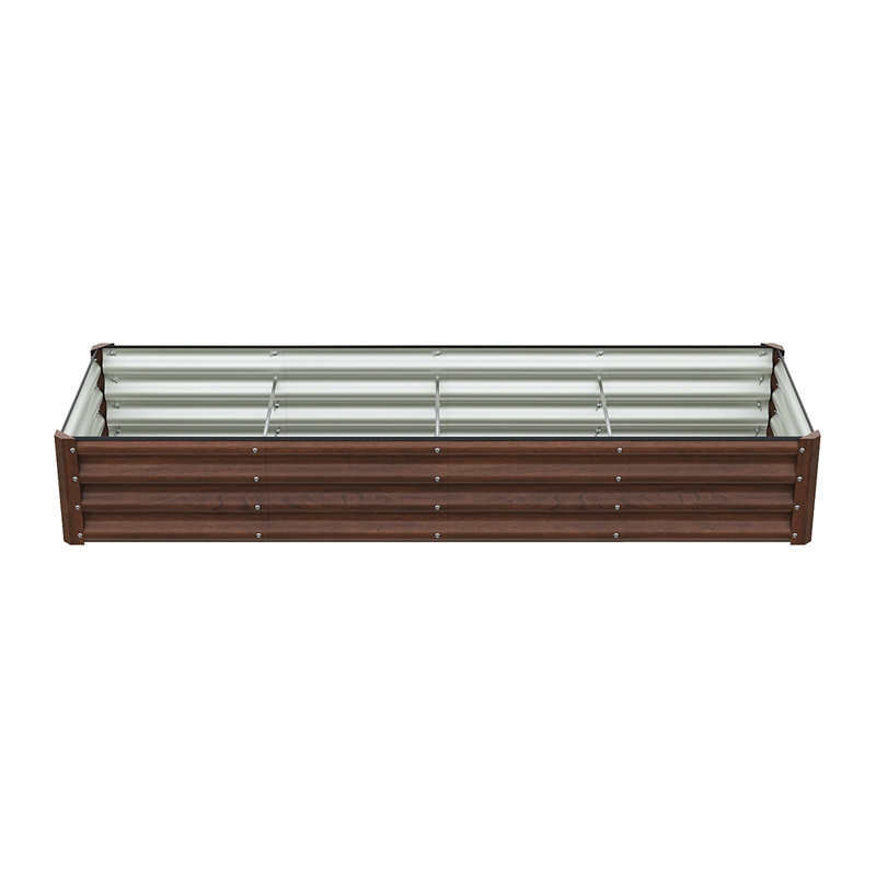 Metal Raised Garden Bed, 28" H x 180" W x 60" D