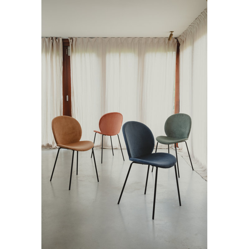 Bonnet Upholstered Dining Chair, Yellow