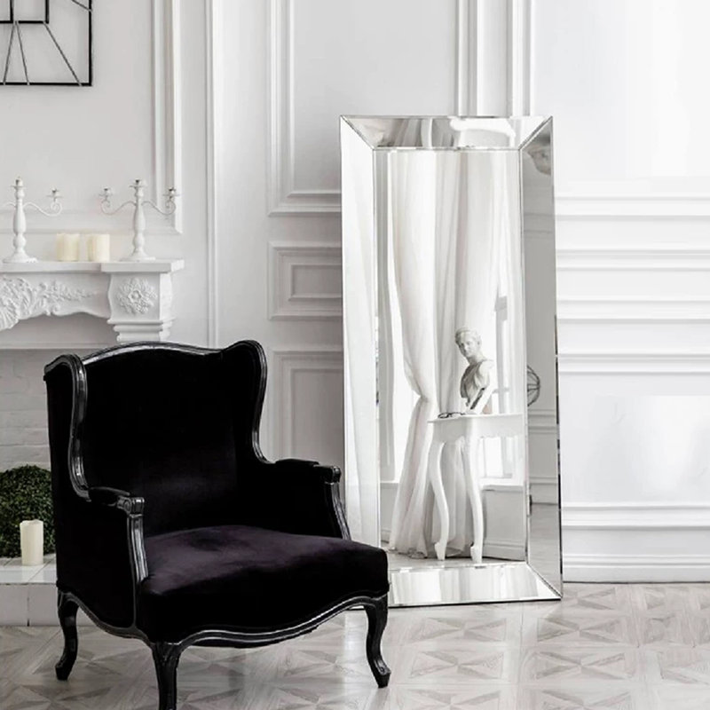 Rectangle Manufactured Wood Full Length Mirrors, 70.87" H x 39.37" W