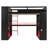 Full Size Wood Loft Bed with Power Outlet, USB/Type-C Ports, Cable Management & RGB Light, Kids Study & Sleep Bunk, Red-507367749