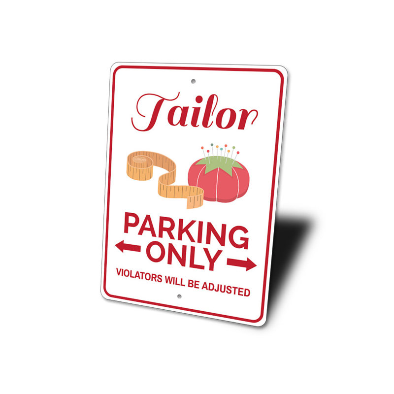 Plaque en aluminium Tailor, H 10 po x l 14 po x P 0,04 po