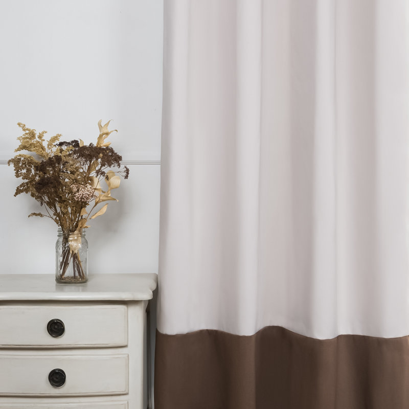 Khalon Cotton Blend Blackout Curtain Panel Pair, Beige/Brown