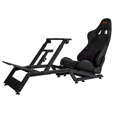 Fauteuil de jeu et de course inclinable ergonomique en similicuir avec repose-pieds Inbox