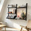 3 tablettes murales en bois massif, présentoir à décor moderne pour chambre à coucher, salle de bain, cuisine, salon