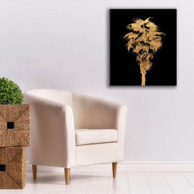 Toile épique «Golden Palm Tree 1» par Alonzo Saunders, 26 po x 30 po