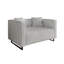 LOVESEAT EN VELOURS GRIS CLAIR-638295536