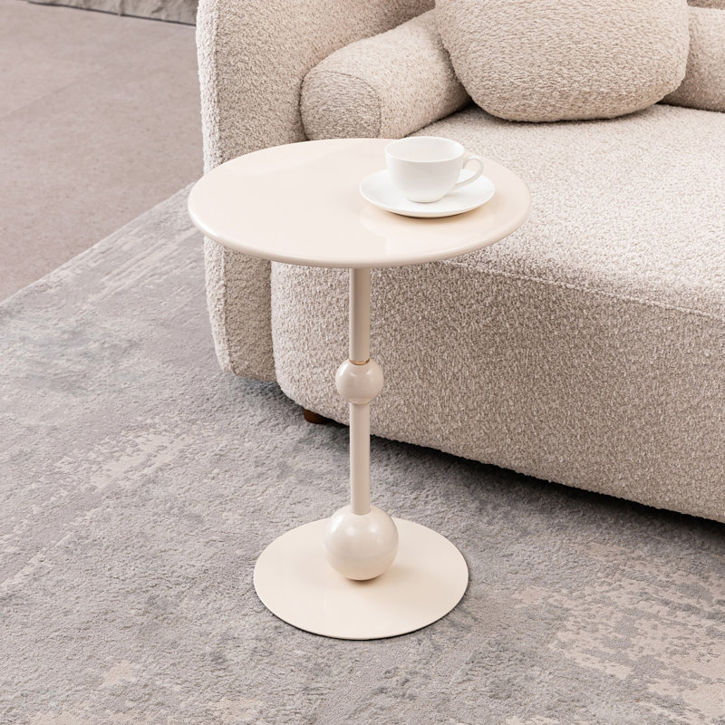 Table basse en métal, table de bout, table d'appoint ronde pour table de chevet, table d'appoint décorative, petite table de bout