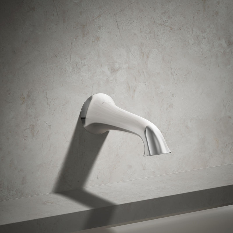 Buckley Wall-Mount Bath Spout, Polished Chrome