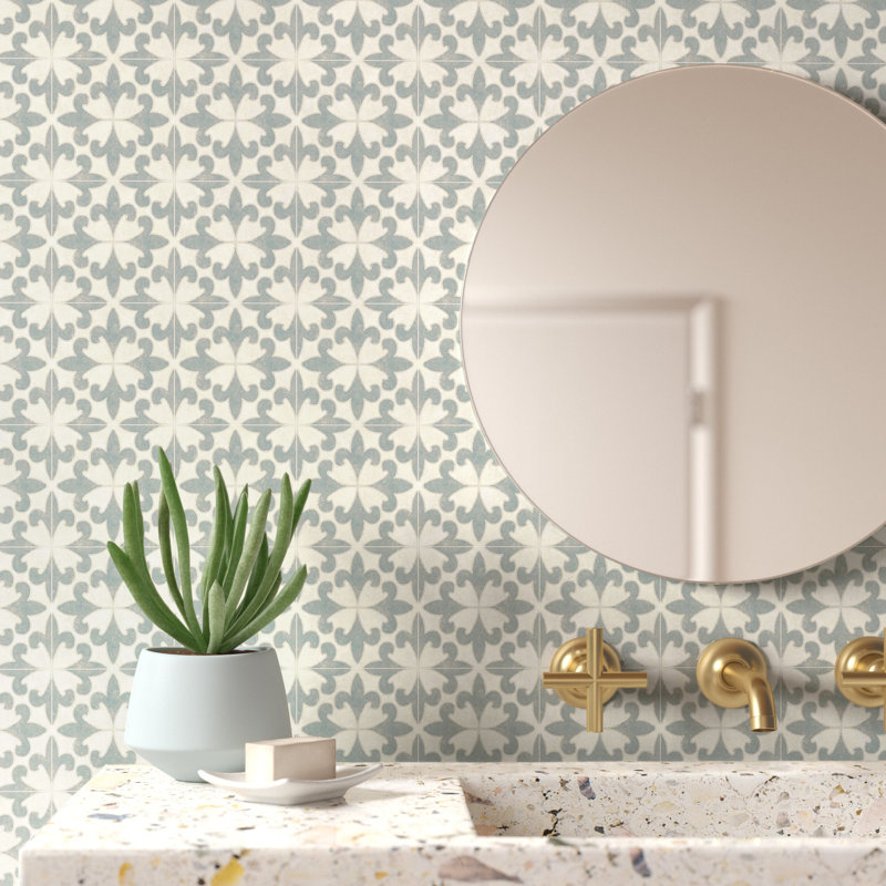 33' L x 20.5" W Wallpaper Roll, Green