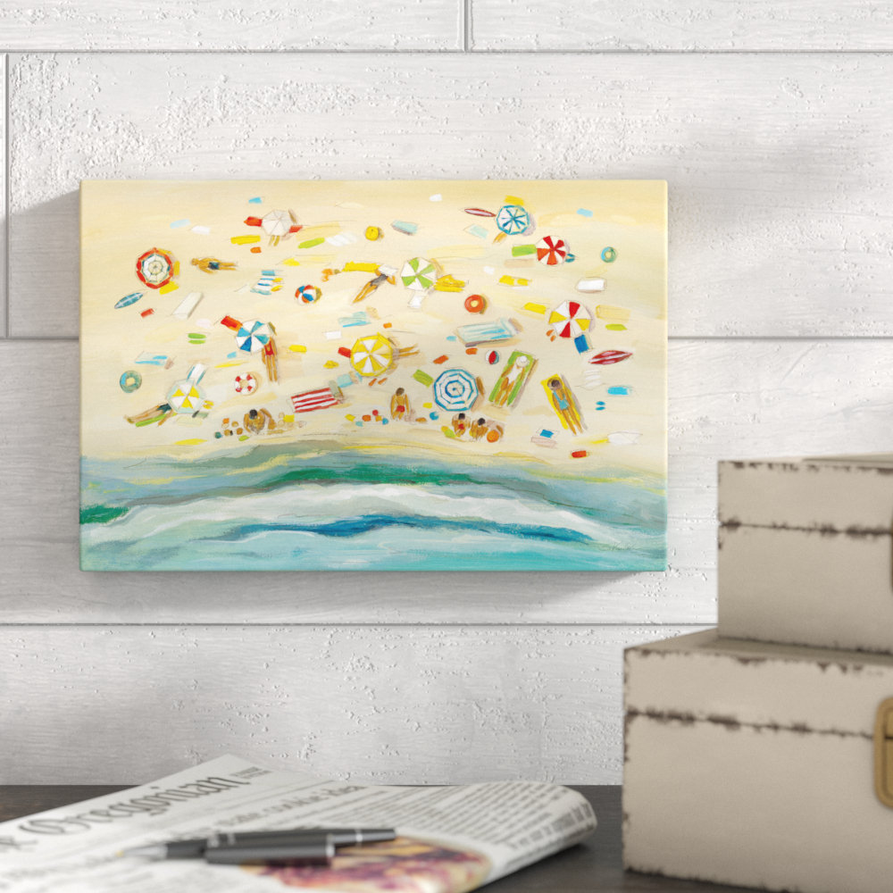 Beach Day by Silvia Vassileva - Painting on Canvas Sand & Stable™ 