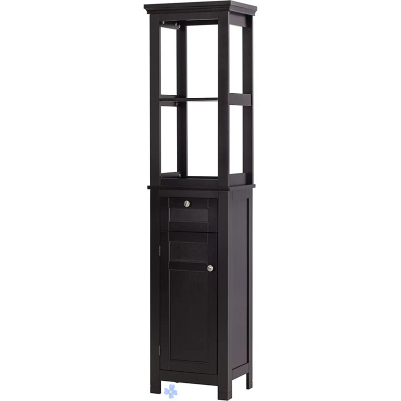 Frann Linen Cabinet, Espresso