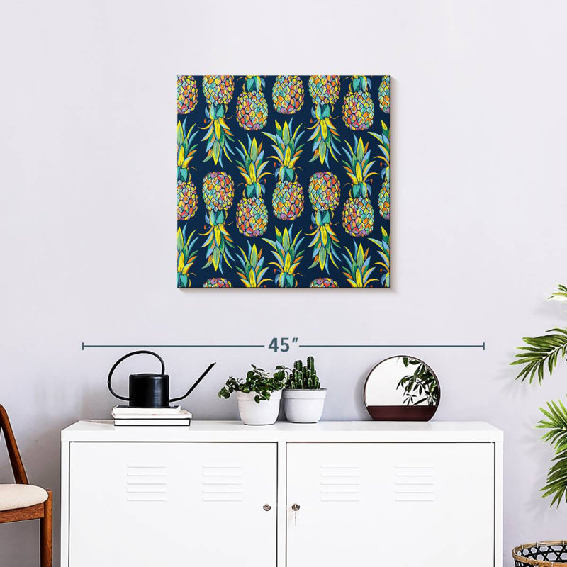 Yarlin Tropical Pineapples, 24" H x 24" W