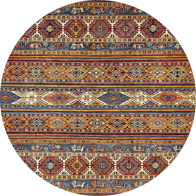 Tapis abstrait moderne 523, Rond 8 pi