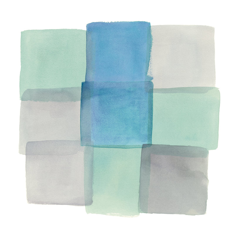 Overlap I by Mike Schick - Wrapped Canvas Painting, 51cm H x 51cm W