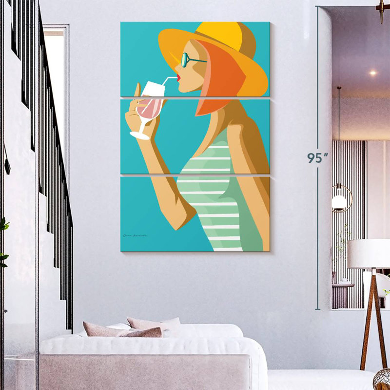 Leisha Summer Girl I, 74" H x 48" W