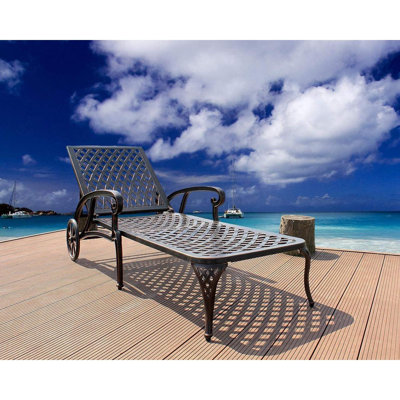 Chaise longue en aluminium coulé 1Pcs