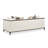 Belmont Place 3-Seater Tuxedo Sofa - Cream/Espresso