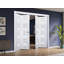 Dalle de porte standard en bois manufacturé massif en verre givré Veregio-75673421-75673442