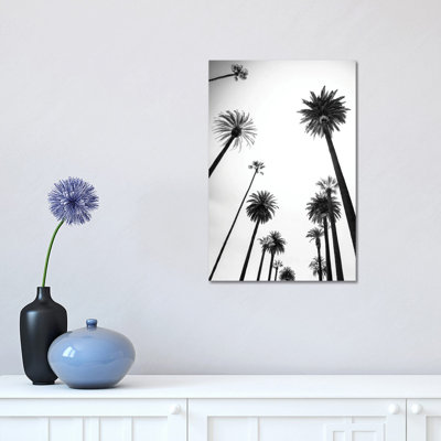 Beverly Hills Palm Trees Alley 1 Piece Wrapped Canvas Wall Art