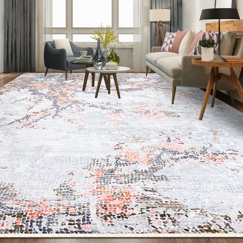 Neo Villa Floral Area Rug, Rectangle 9' x 12'