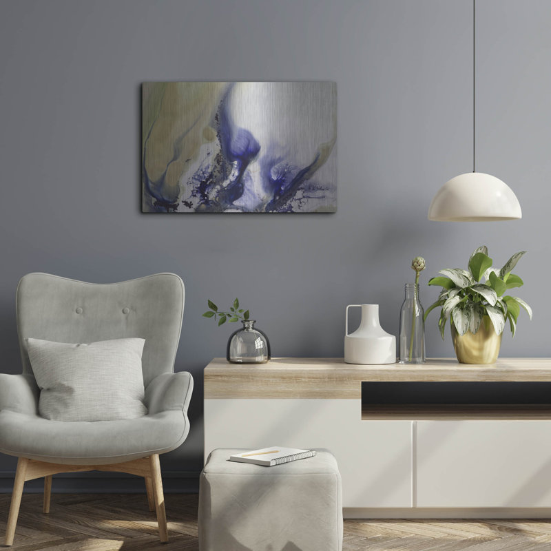  «Whirls Of The Waterscape» par Petra Meikle de Vlas, art mural en métal, 24 po x 16 po, H 16 po x l 24 po