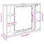 76mm W 55mm H Wall Mounted Required Medicine Cabinet Mirror