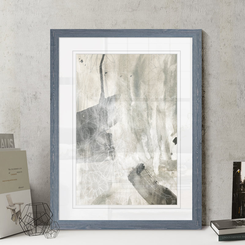 Reproduction d’art sur toile encadrée « stonewash iii » par paul cezanne, H 32 po x l 44 po x 1,25 po