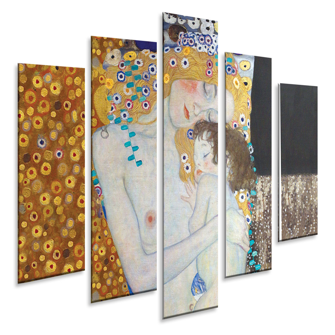 5-tlg. Kunstdruck-Set Maternity von Gustav Klimt