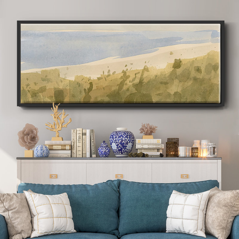 Brushy Coast II- Framed Canvas