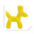 Decorative Ceramic Balloon Dog Figurine for Home Decor - Modern Sculpture Object for Office, Table Display, and Living Room Decoration-581048889