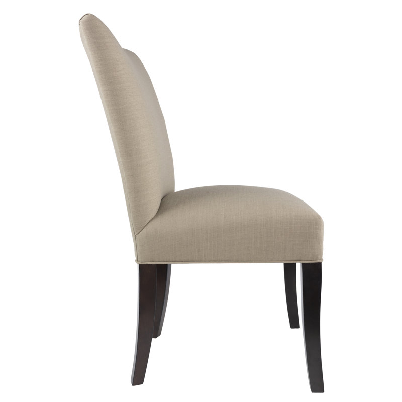 17'' H Linen Upholstered Parsons Chair, Pebble