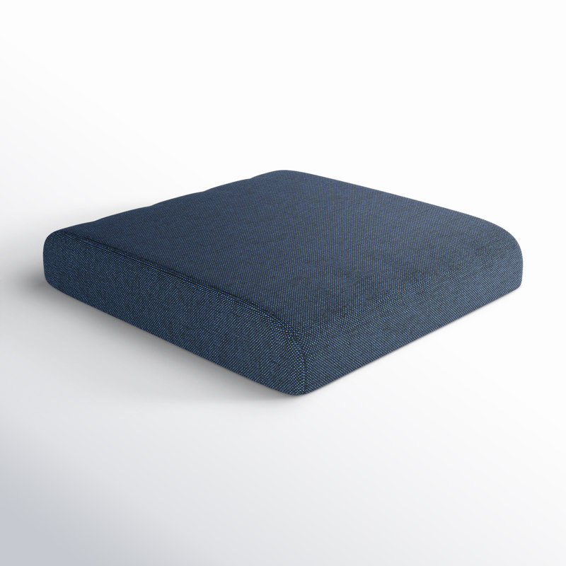 Lotta Sunbrella® Outdoor Ottoman Cushion, Sunbrella® Spectrum Indigo, 4" H x 22" W x 20" D