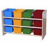 See-All Double Sided 12 Compartment Shelving Unit