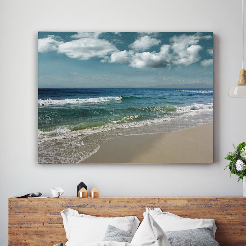 Vagues majestic, H 30 po x l 40 po x P 1,5 po, Toile tendue