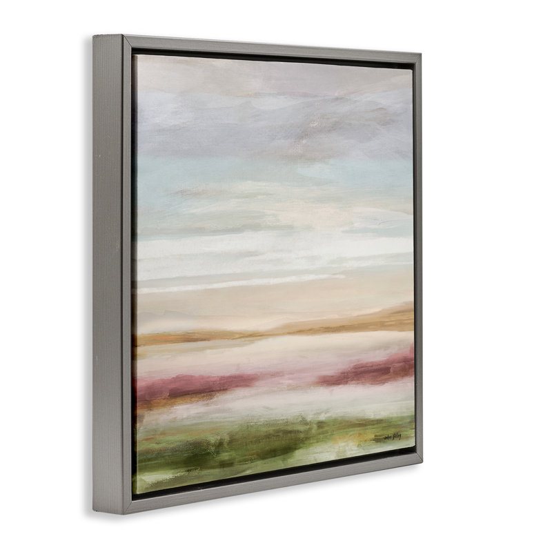 Cadre flottant pastel, Amber Sterling, H 25 po x l 25 po, Cadre flottant gris lustré