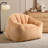 Compression Velvet Fabric Shell-Shaped Large Bean Bag Chair-1216501932