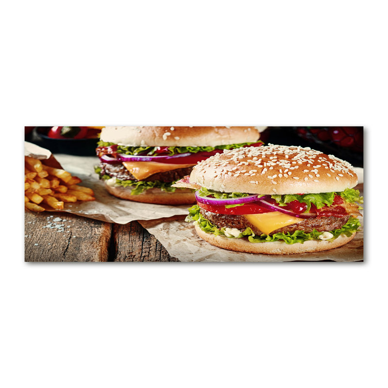 Hamburgers - Wrapped Canvas Print