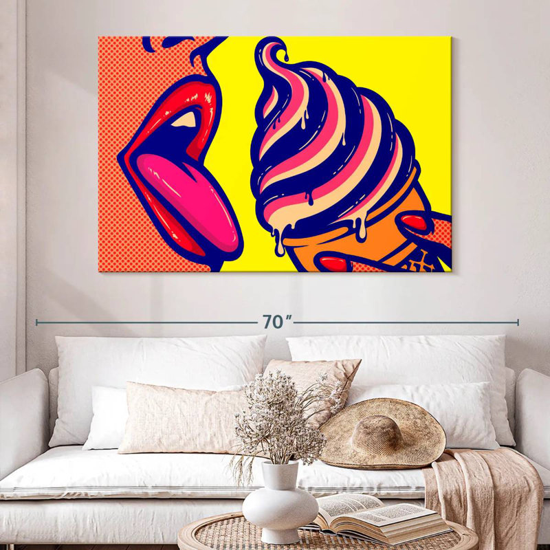 Yarlin Comic Ice Cream, 34" H x 51" W
