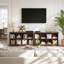 Console de 50 po de long avec canapé-lit étroit de style campagnard avec 8 cubes, derrière le canapé-1530201023